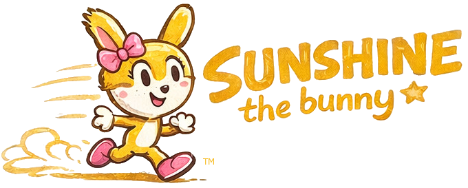 Sunshine the Bunny running logo